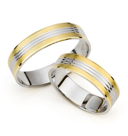 Alvína - snubní prsteny z bílého zlata