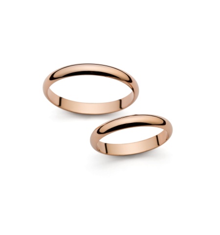 Anitta - snubní prsteny z růžového zlata