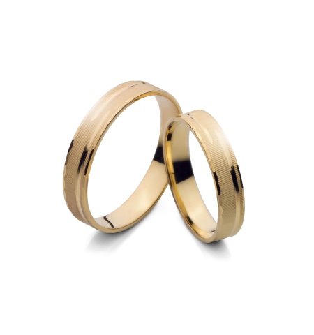 Sibyla - snubní prsteny ze žlutého zlata
