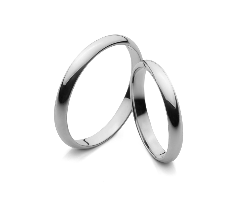 Valeria - snubní prsteny z bílého zlata