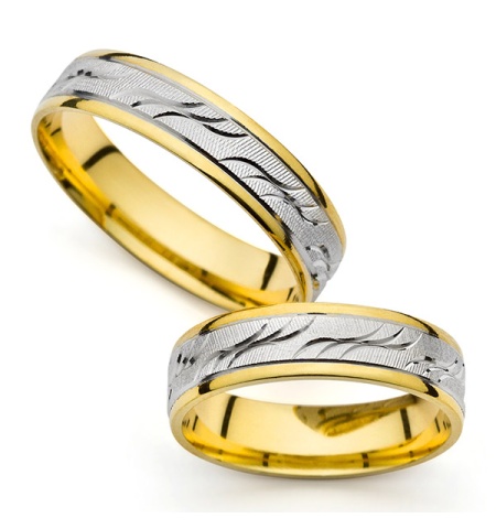 Kendall - snubní prsteny z kombinovaného zlata