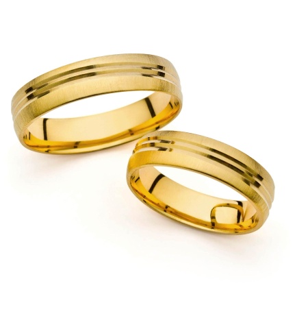 Tabita - snubní prsteny ze žlutého zlata