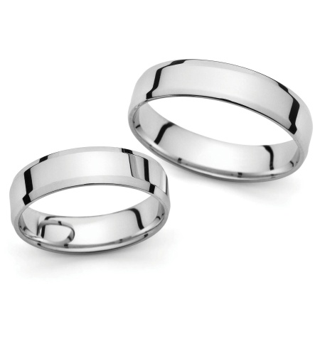 Rebecca - snubní prsteny z bílého zlata
