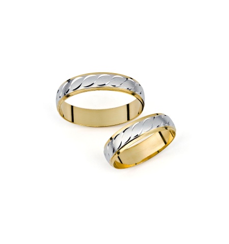 Antonie - snubní prsteny z kombinovaného zlata
