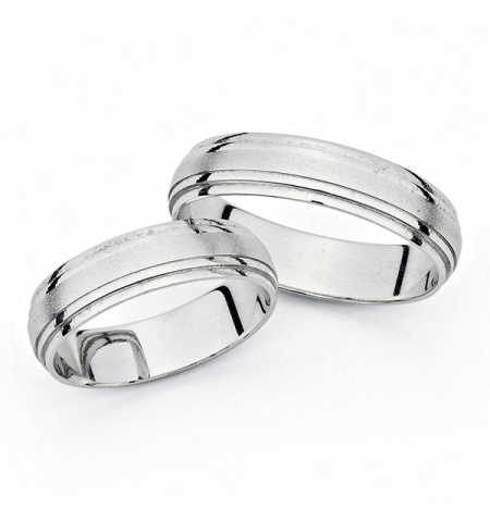 Dorothea - snubní prsteny z bílého zlata