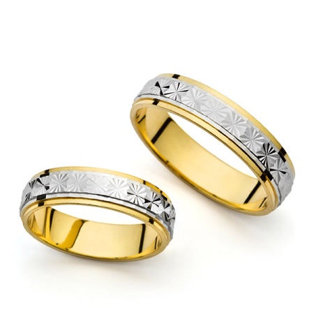 Bianca - snubní prsteny z kombinovaného zlata