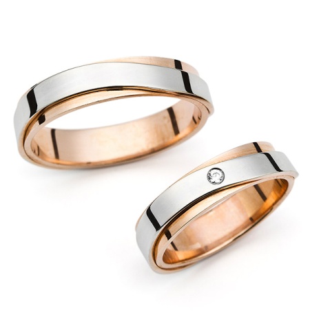 Meadow - snubní prsteny z kombinovaného zlata