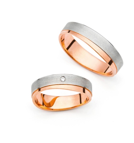 Sarah - snubní prsteny z kombinovaného zlata