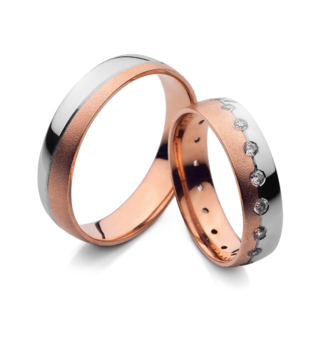 Moira - snubní prsteny z kombinovaného zlata