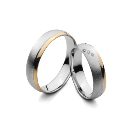 Luna - snubní prsteny z kombinovaného zlata