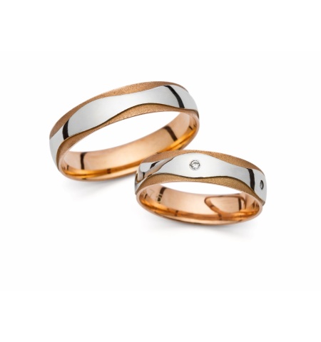 Augustine - snubní prsteny z kombinovaného zlata