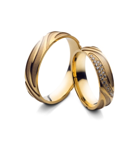 Edita - snubní prsteny ze žlutého zlata