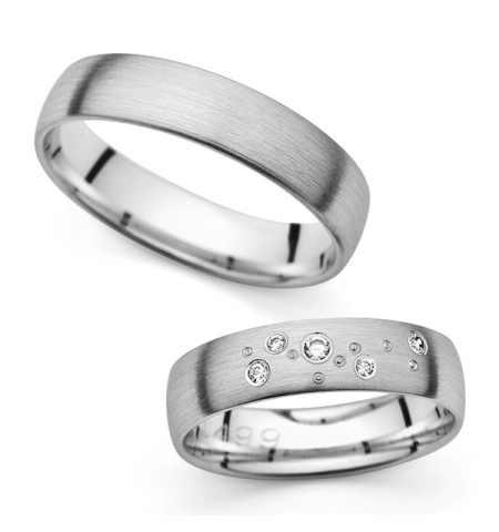 Dionne - snubní prsteny z bílého zlata