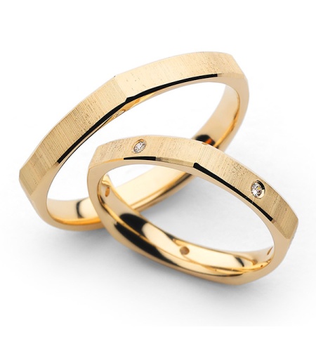Blanca - snubní prsteny ze žlutého zlata