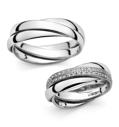 Marissa - snubní prsteny z bílého zlata