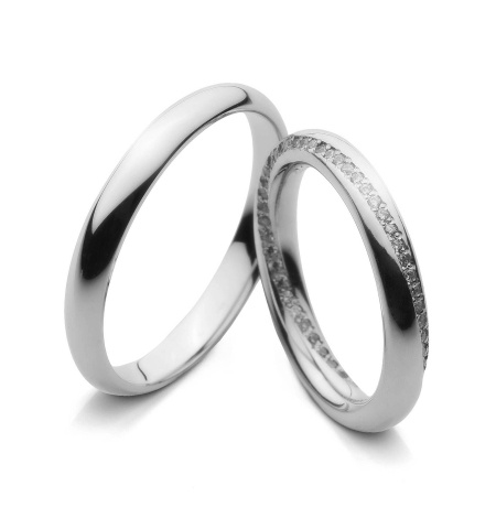 Gianna - snubní prsteny z bílého zlata