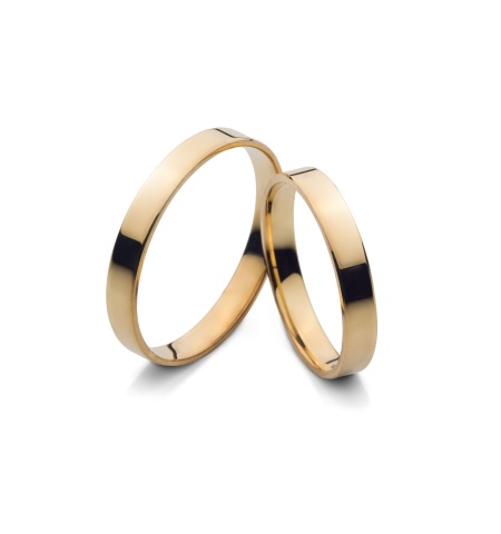 Nicoleta - snubní prsteny ze žlutého zlata