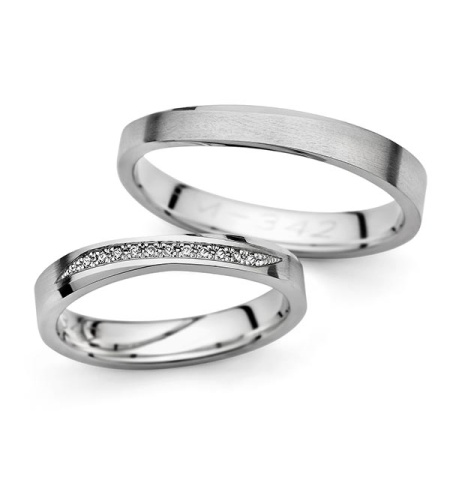 Miriana - snubní prsteny z bílého zlata