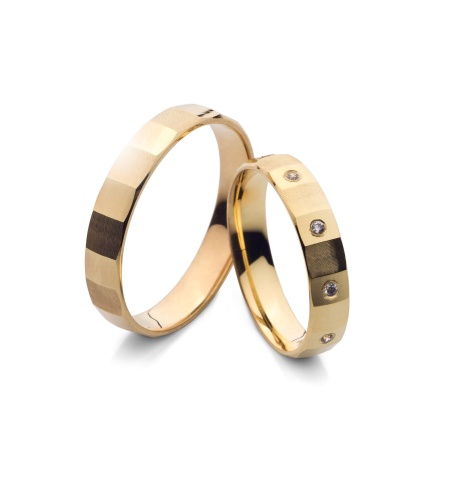 Donna - snubní prsteny ze žlutého zlata