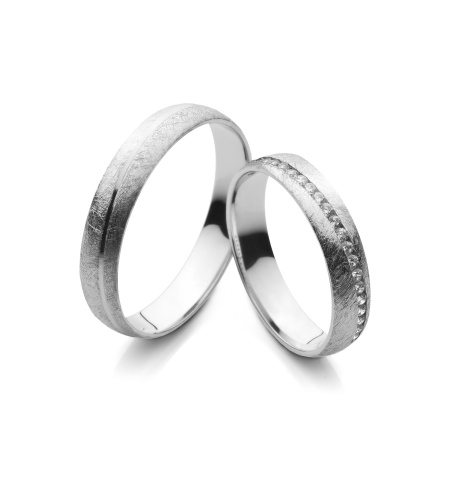 Tamara - snubní prsteny z bílého zlata