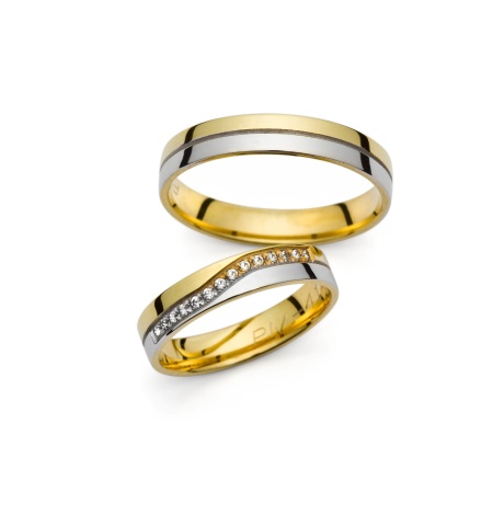 Suzanne - snubní prsteny z kombinovaného zlata