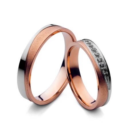 Astrid - snubní prsteny z kombinovaného zlata