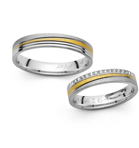 Gina - snubní prsteny z kombinovaného zlata