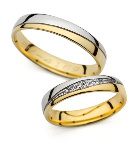Apolonie - snubní prsteny z kombinovaného zlata