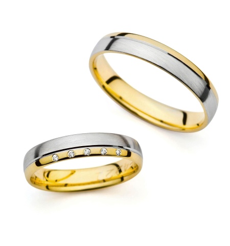 Rosemary - snubní prsteny z kombinovaného zlata