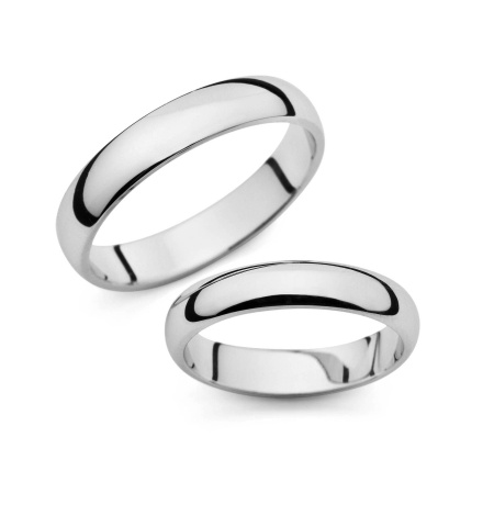 Linda - snubní prsteny z bílého zlata