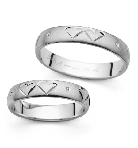Jolene - snubní prsteny z bílého zlata