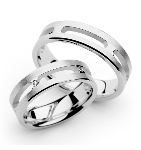 Petronela - snubní prsteny z bílého zlata