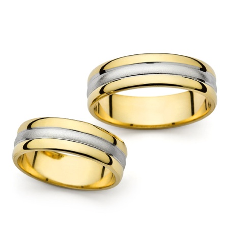 Carmen - snubní prsteny z kombinovaného zlata
