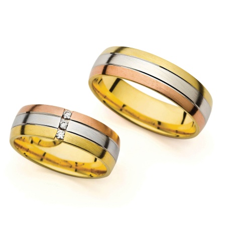 Josie - snubní prsteny z kombinovaného zlata