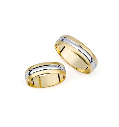 Janine - snubní prsteny z kombinovaného zlata