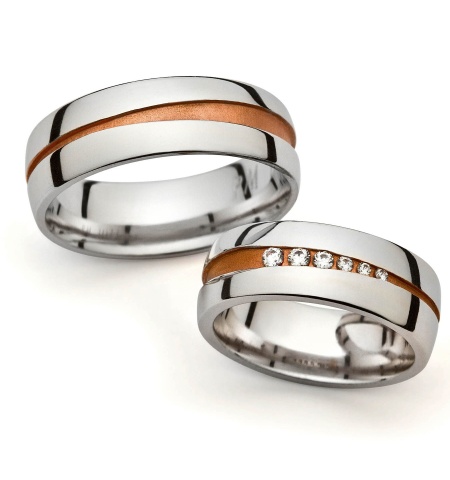 Primrose - snubní prsteny z kombinovaného zlata
