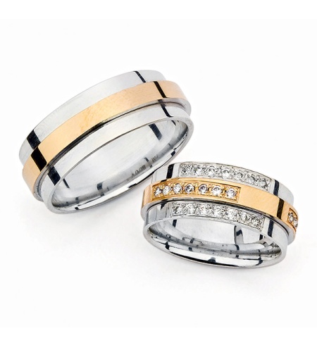 Avani - snubní prsteny z kombinovaného zlata