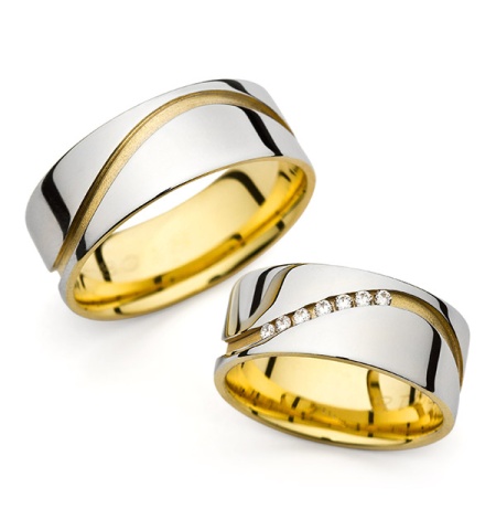 Marilyn - snubní prsteny z kombinovaného zlata