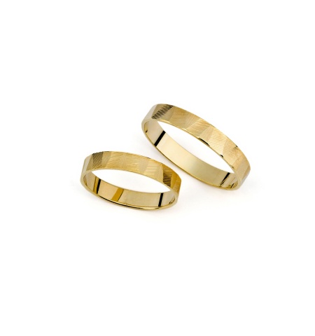 Priscila - snubní prsteny ze žlutého zlata