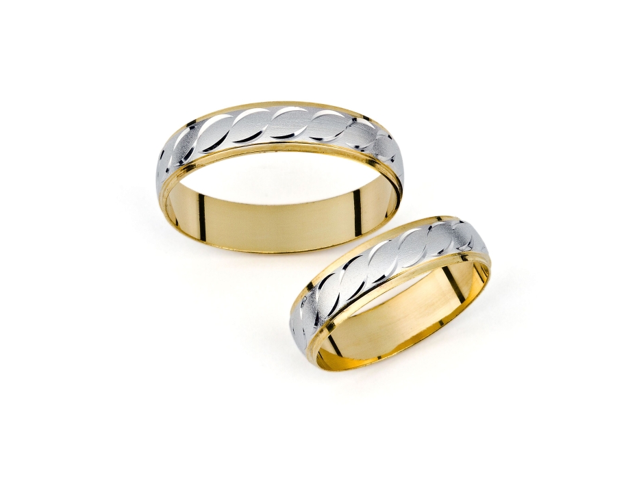 Antonie - snubní prsteny z kombinovaného zlata
