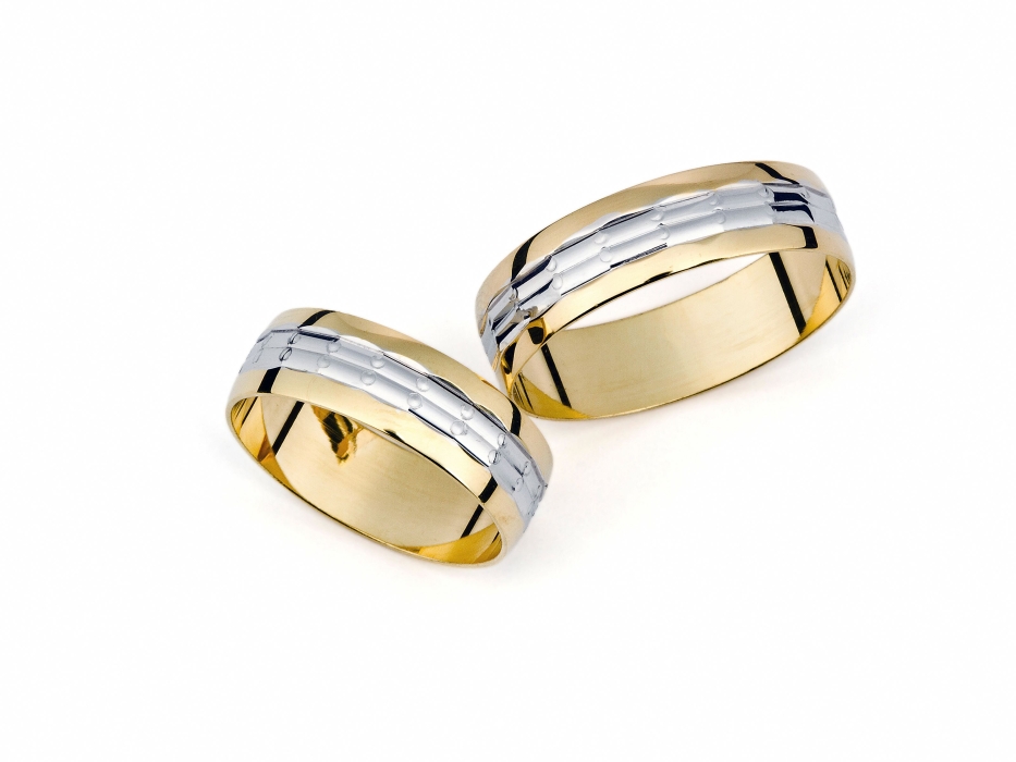 Leandra - snubní prsteny z kombinovaného zlata
