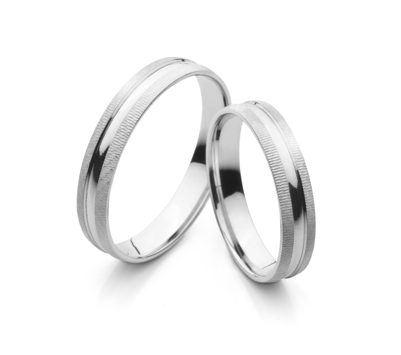 Mariana - snubní prsteny z bílého zlata