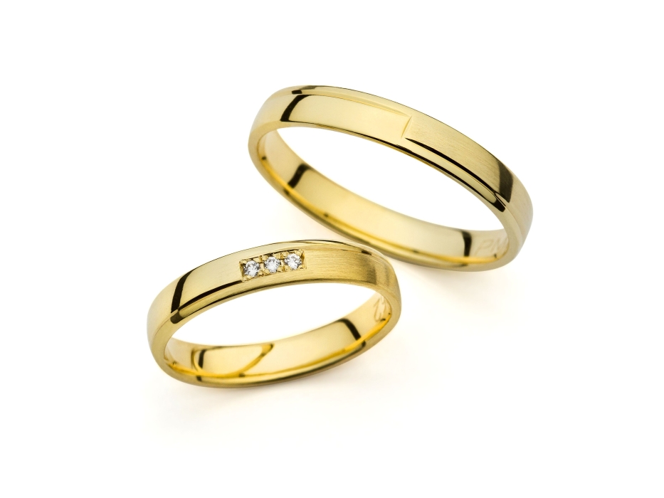 Florence - snubní prsteny ze žlutého zlata