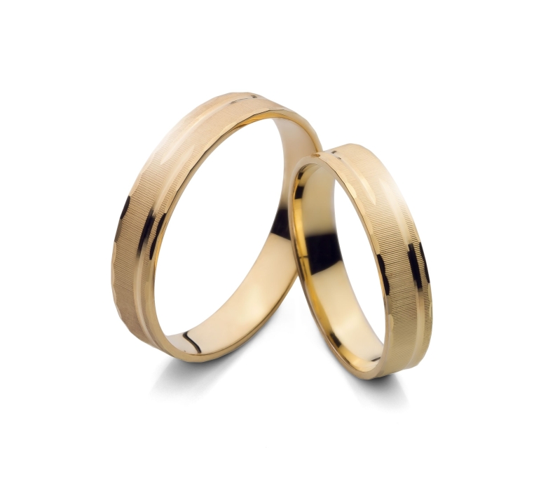 Sibyla - snubní prsteny ze žlutého zlata