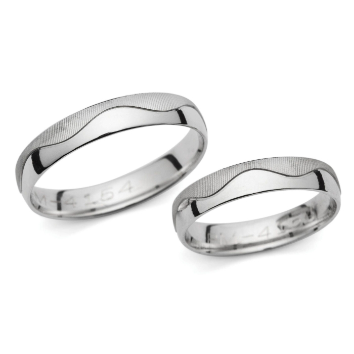 Fabiána - snubní prsteny z bílého zlata