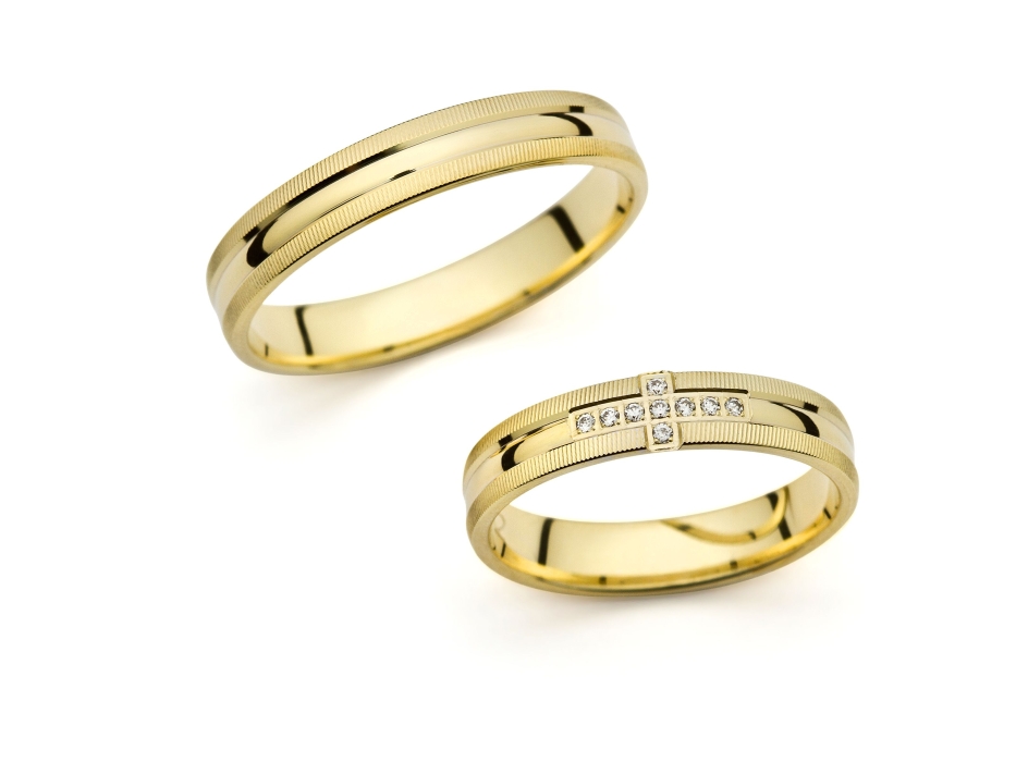 Katarina - snubní prsteny ze žlutého zlata