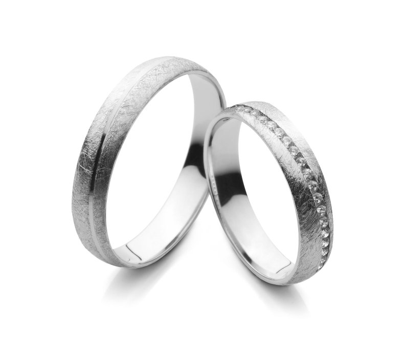 Tamara - snubní prsteny z bílého zlata