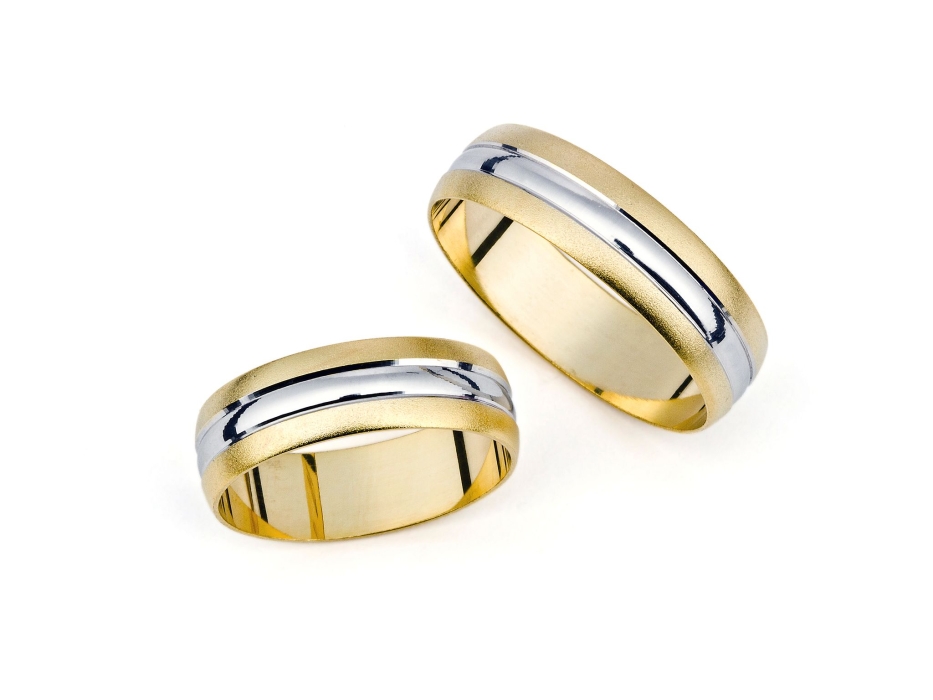 Janine - snubní prsteny z kombinovaného zlata
