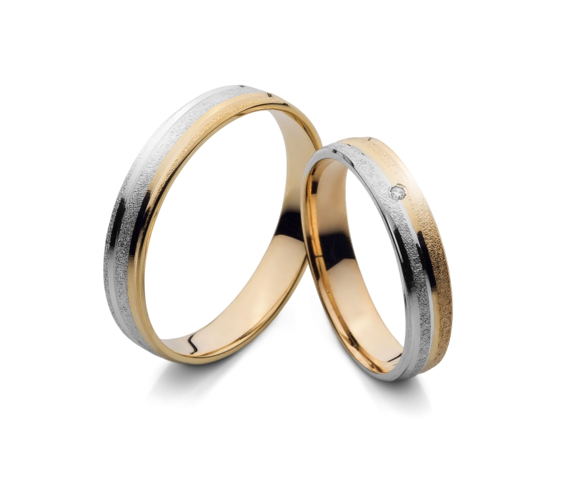 Sharpay - snubní prsteny z kombinovaného zlata