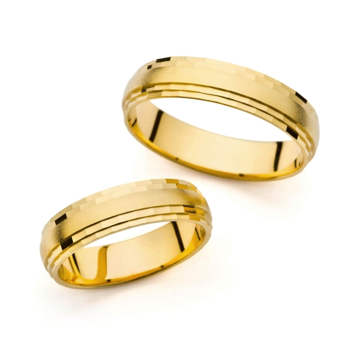 Halina - snubní prsteny ze žlutého zlata